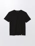 LC Waikiki Crew Neck Short Sleeve Combed Cotton Men's Textured T-Shirt